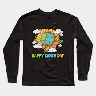 Happy Earth Day 2024 Funny Earth Day Long Sleeve T-Shirt